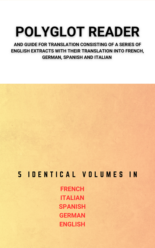 Polyglot Reader (French, Spanish, Italian, English, German) [5 volumes in Leatherbound]