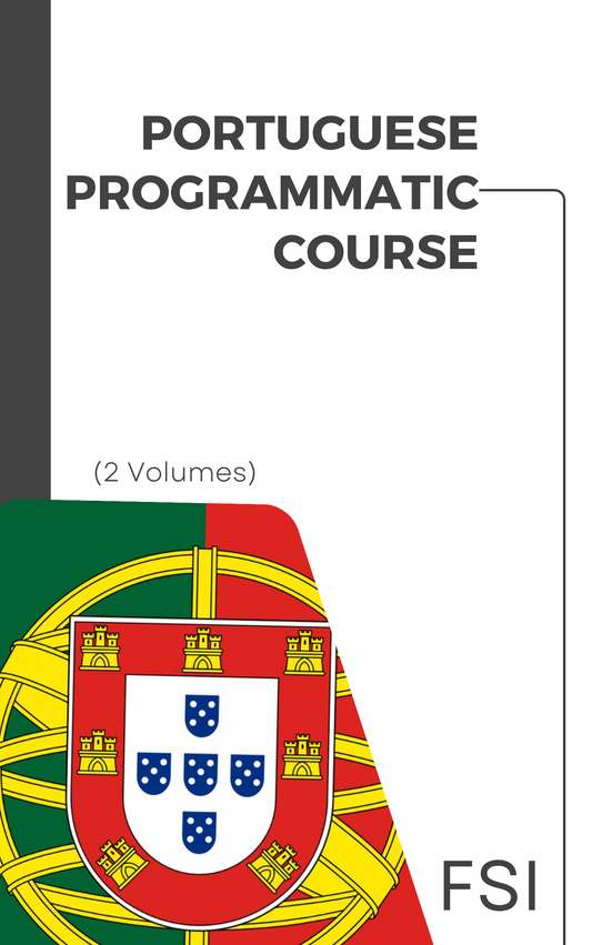 FSI Portuguese Programmatic Course (2 Volumes + Audio) [Leatherbound Hardcover]