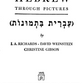 Hebrew Through Pictures by I. A. Richards [Leatherbound]