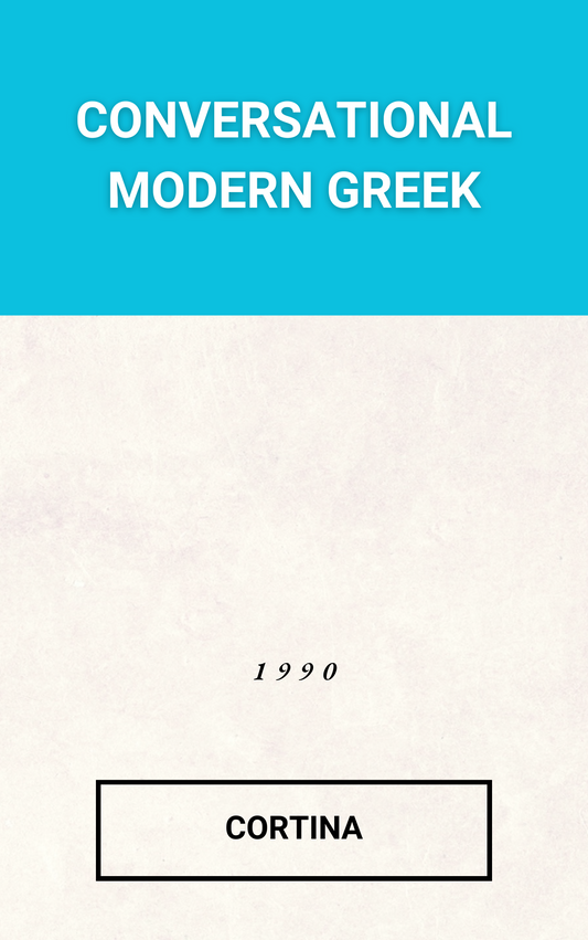 Conversational Modern Greek: In 20 Lessons [Leatherbound + Audio]