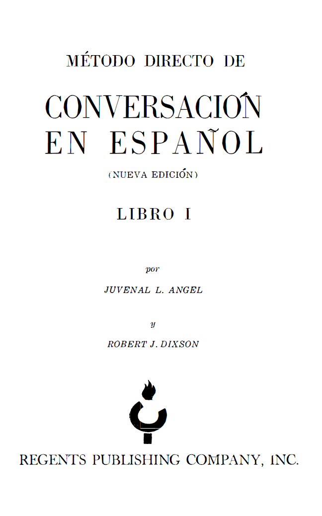 Método Directo de Conversación en Español (2 Volumes)